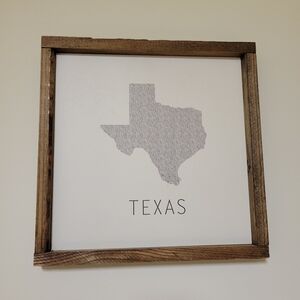 Texas Hobby Lobby Framed Print 12×12